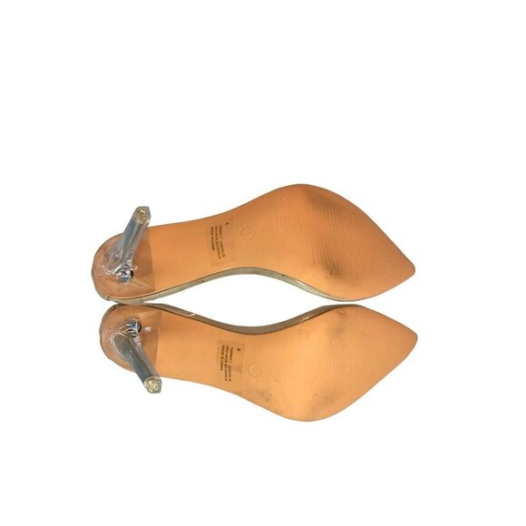 Glass Doll Transparent Clear Pointed Toe Stiletto High Heel Pumps women size 8 - Picture 7 of 8